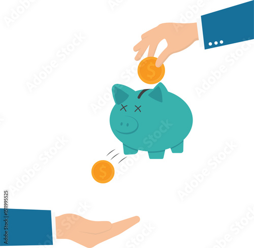 Get monthly incomes social media vector Illustration