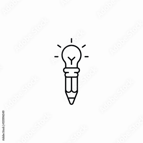 article idea icon sign vector