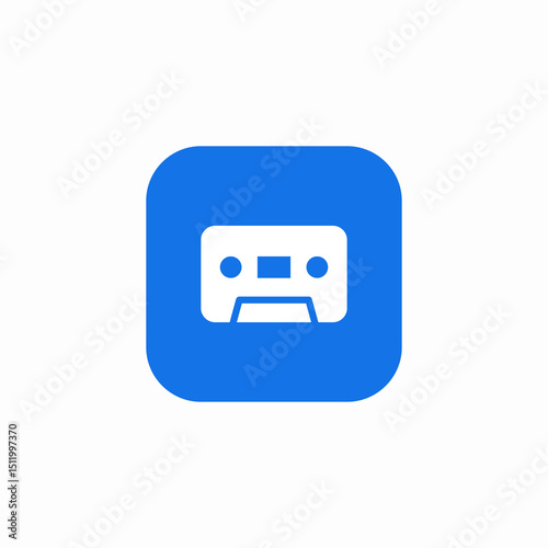 media tape icon sign vector