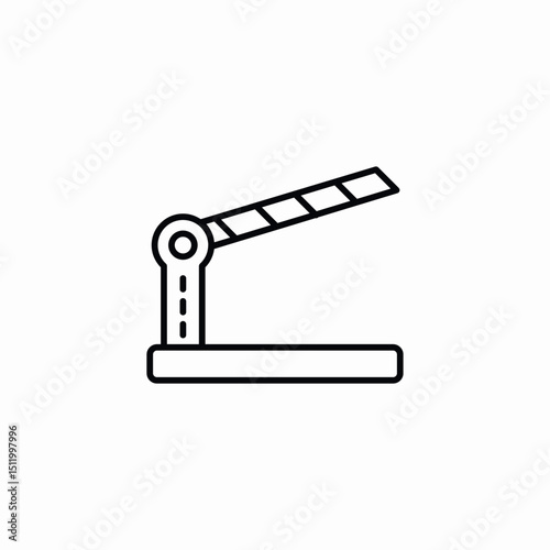 road barrier icon sign vector