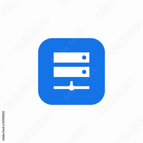 server connecting icon sign vector