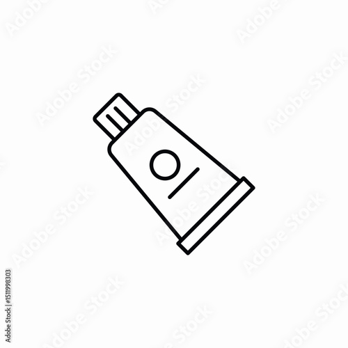 toothpaste container icon sign vector