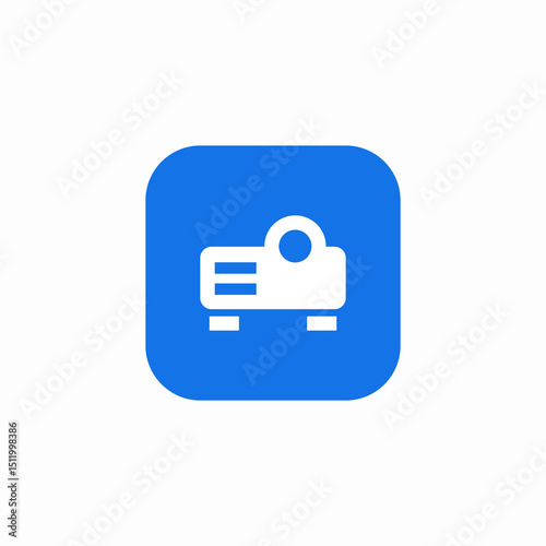 wall projector icon sign vector
