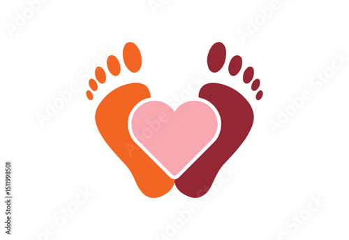 Healthy Feet Icon Logo Design, Foot Care Symbol, Podiatry Art, Wellness Emblem, Foot Health Awareness, Medical SVG File