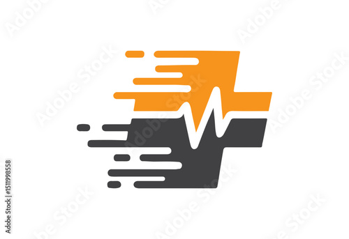 Analog signal logo icon in clean vector SVG format, perfect for electronics, engineering, tech branding, web, print, and interfaces.