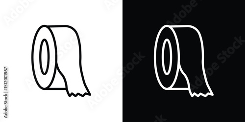 Adhesive tape icon. Simple element illustration. outline and flat symbol design