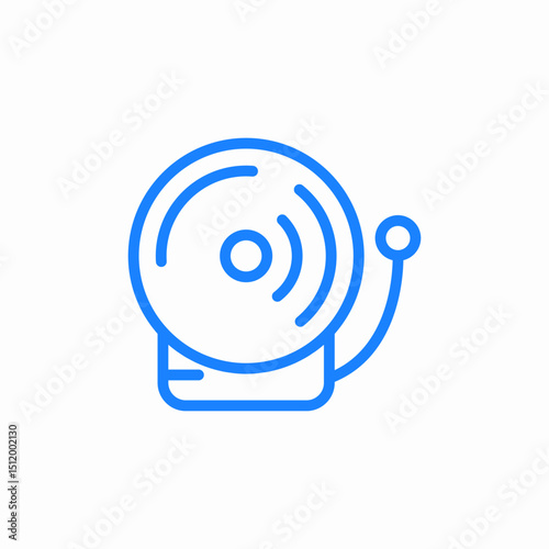 alarm bell icon sign vector