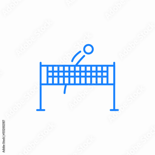 badminton net icon sign vector