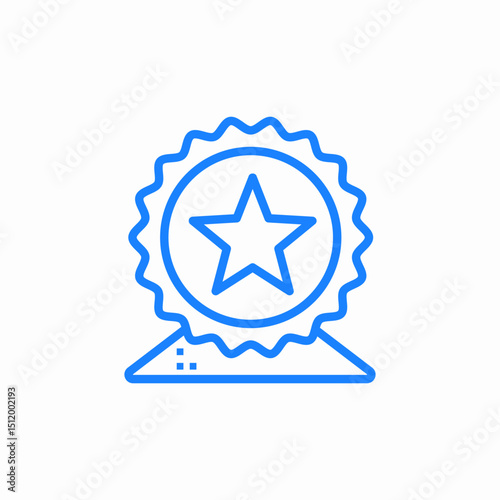 award badge icon sign vector