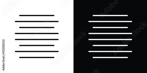 Align center icon. Simple element illustration. outline and flat symbol design
