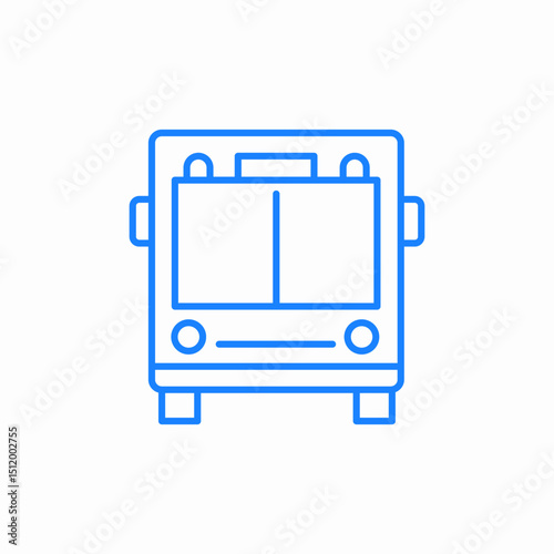 city bus icon sign vector