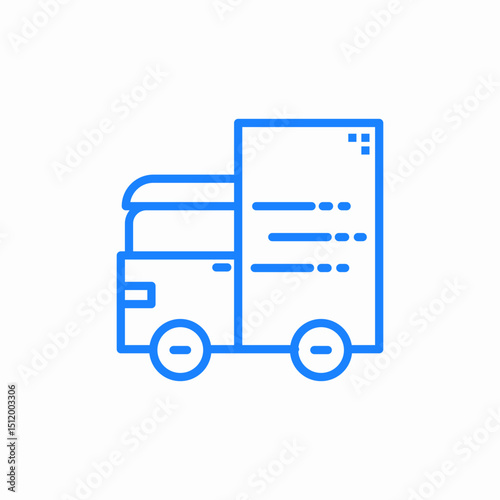 delivery truck icon sign vector