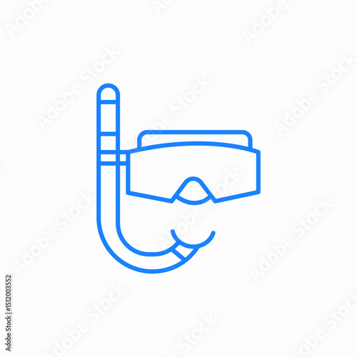 diving mask icon sign vector