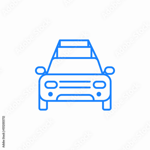 driving car icon sign vector