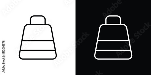 Bag icon. Simple element illustration. outline and flat symbol design