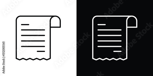 Bill icon. Simple element illustration. outline and flat symbol design