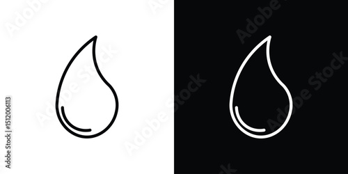 Blood drops icon. Simple element illustration. outline and flat symbol design