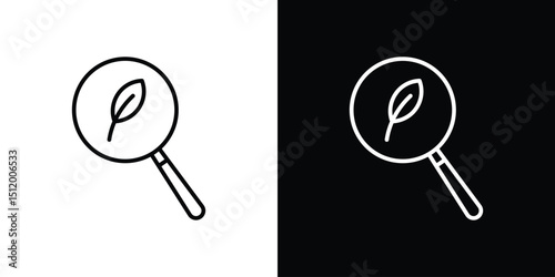 Botany icon. Simple element illustration. outline and flat symbol design