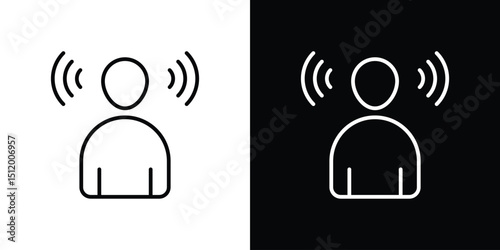 Brand awareness icon. Simple element illustration. outline and flat symbol design