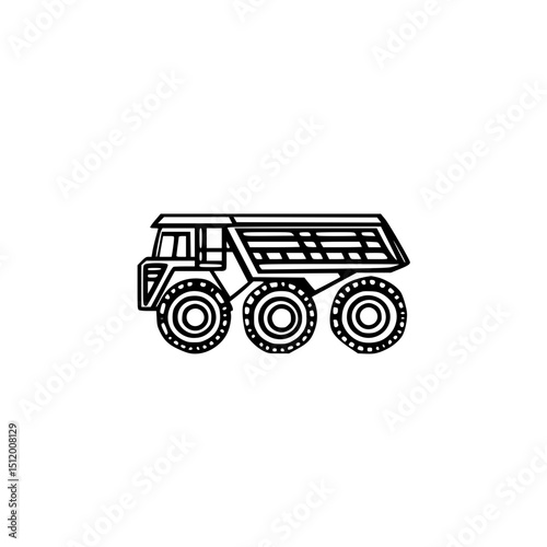 Underground mining loader icon