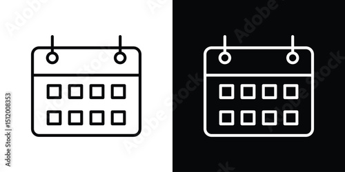 Calendar day icon. Simple element illustration. outline and flat symbol design
