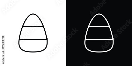 Candy Corn icon. Simple element illustration. outline and flat symbol design