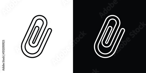 Clip icon. Simple element illustration. outline and flat symbol design