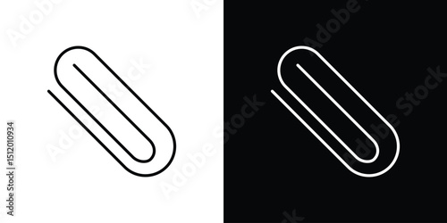 Clip icon. Simple element illustration. outline and flat symbol design