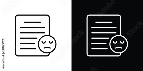 Complaint icon. Simple element illustration. outline and flat symbol design