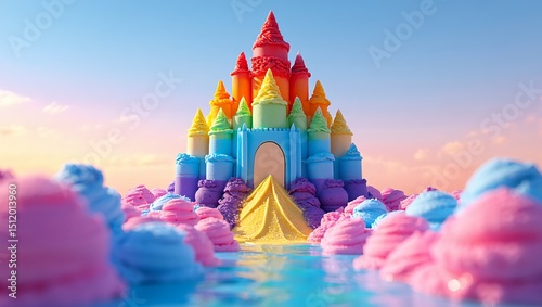 Dreamy Ice Cream Castle Fantasy