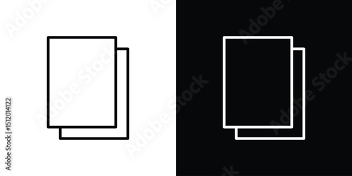 Copy icon. Simple element illustration. outline and flat symbol design
