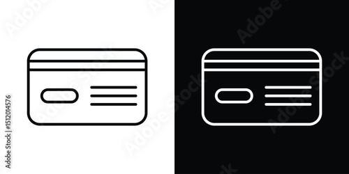 Credit card icon. Simple element illustration. outline and flat symbol design