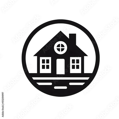 Simple House Icon Design Minimalist Home Symbol for Real Estate, Property, and Housing