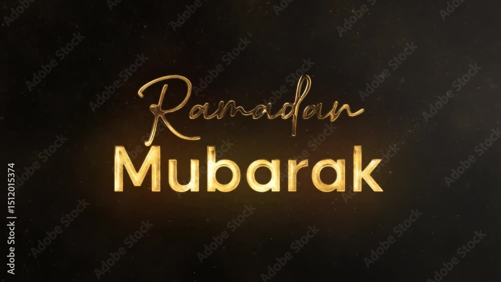 Ramadan Mubarak Video Animation, 
Glowing Ramadan Mubarak Greeting Clip, 
Islamic Ramadan Mubarak Motion Graphic