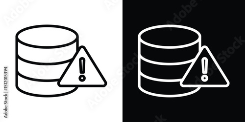 Data loss icon. Simple element illustration. outline and flat symbol design