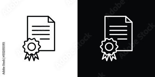 Declarations icon. Simple element illustration. outline and flat symbol design