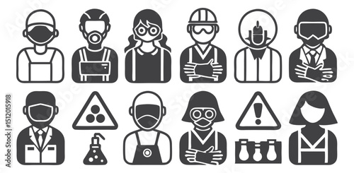 Occupational Safety Icons A Comprehensive Guide to Industrial Safety Symbols and Protective Gear