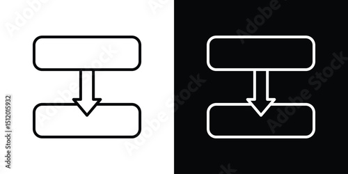 Diagram next icon. Simple element illustration. outline and flat symbol design
