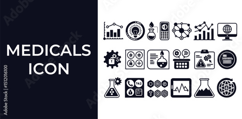 Comprehensive Medical Icons A Visual Guide to Healthcare Data and Analysis