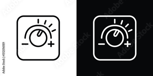 Dimmer icon. Simple element illustration. outline and flat symbol design