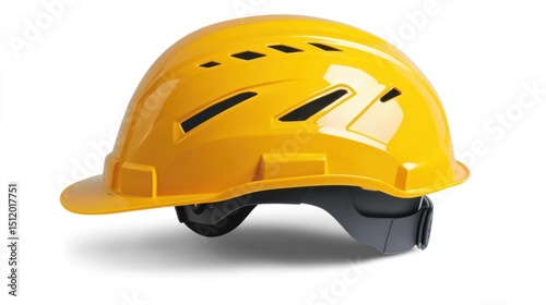 Bright Yellow Safety Helmet: Construction Head Protection