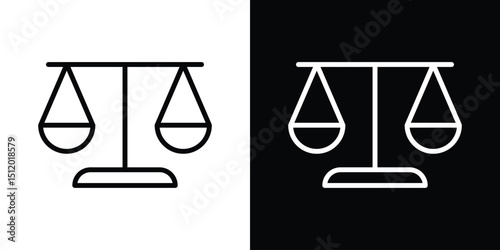 Ethics icon. Simple element illustration. outline and flat symbol design