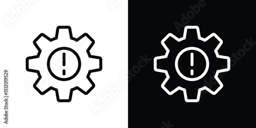 Failure icon. Simple element illustration. outline and flat symbol design