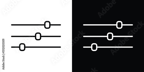 Filter Button icon. Simple element illustration. outline and flat symbol design