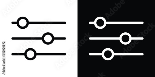 Filter Control icon. Simple element illustration. outline and flat symbol design