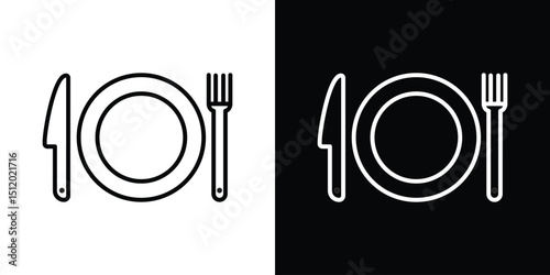 Food icon. Simple element illustration. outline and flat symbol design