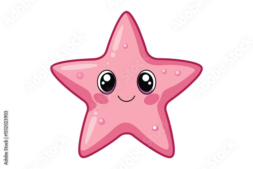 cute starfish illustration  Vector