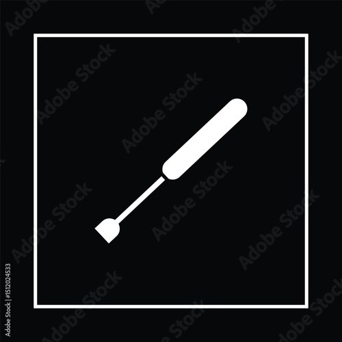 Vector illustration of a screwdriver. Tools icon symbol and logo car repair