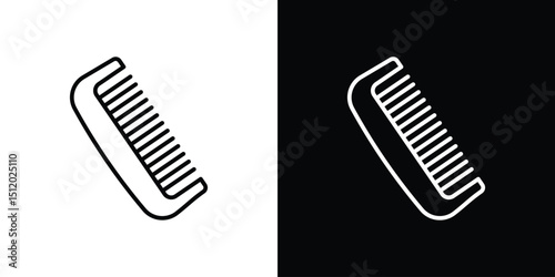Hair brush icon. Simple element illustration. outline and flat symbol design