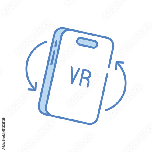 Mobile Tilting vector icon stock illustration